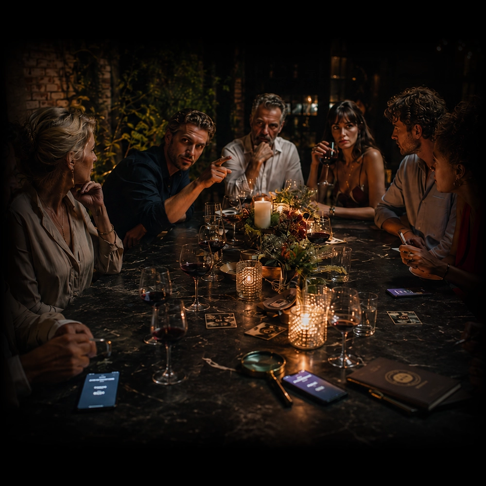 moordspel in de tuin